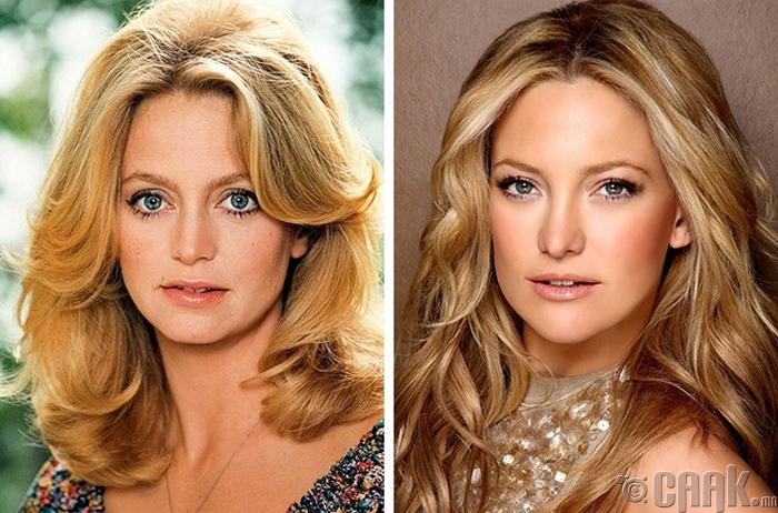 Голди Хоун (Goldie Hawn), охин Кейт Хадсон (Kate Hudson)