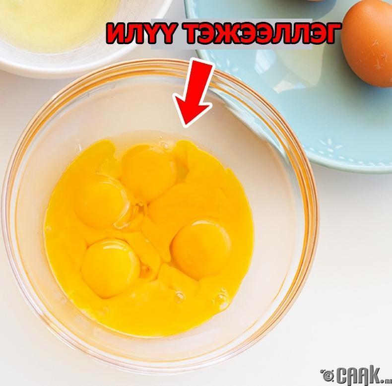 Өндөгний шар цагаанаасаа илүү шим тэжээлтэй