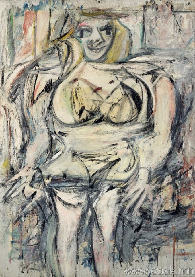 Виллем де Кунинг, «Эмэгтэй III», 1953