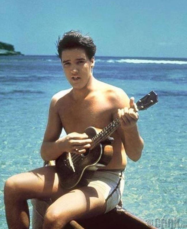 1960 онд Хавайн аралд Элвис Пресли амарч байгаа нь