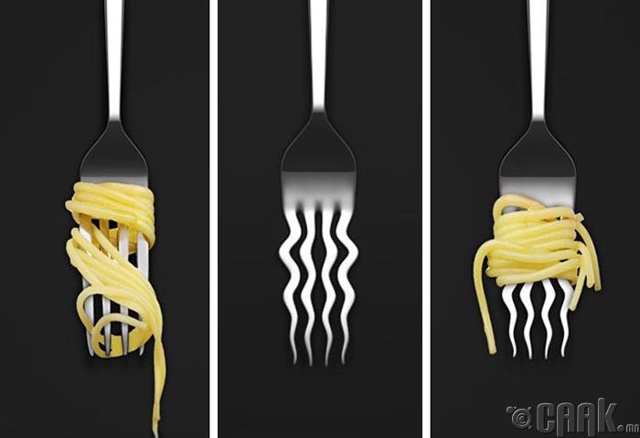 Шпагетти идэх зориулалт бүхий сэрээ