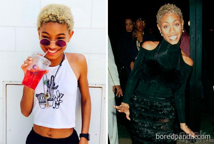 Уиллоу Смит (Willow Smith) болон жүжигчин Жада Пинкетт-Смит (Jada Pinkett Smith)