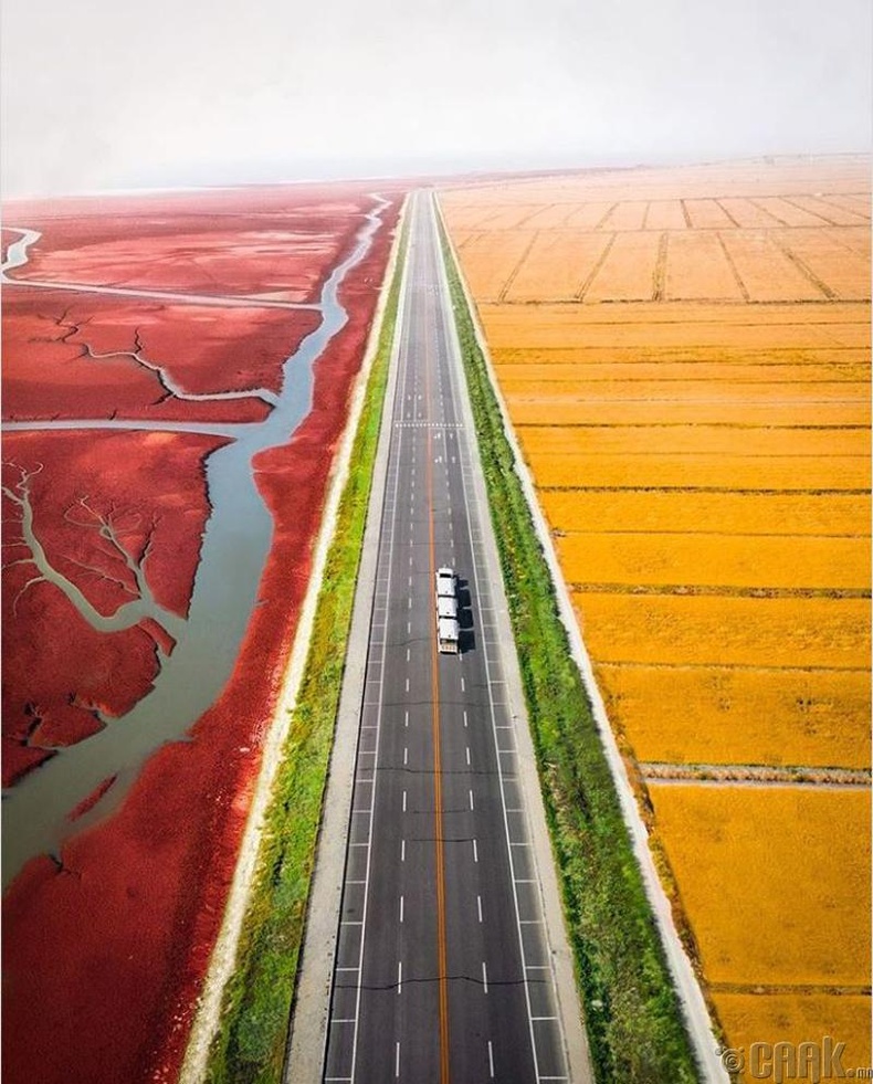 Улаан далайн эрэг, Хятад