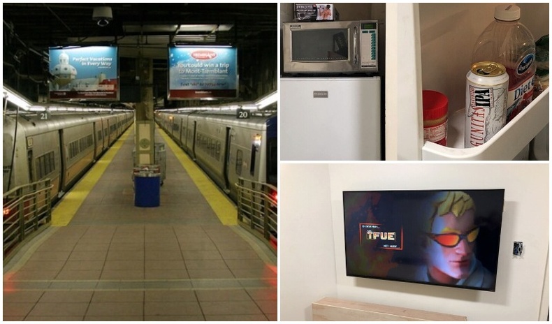 Нью-Йоркийн метроны буудлаас эрчүүдийн нууц оромж олджээ