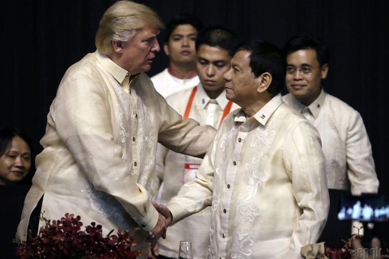 Трамп, Филиппиний ерөнхийлөгч Дутерте нар