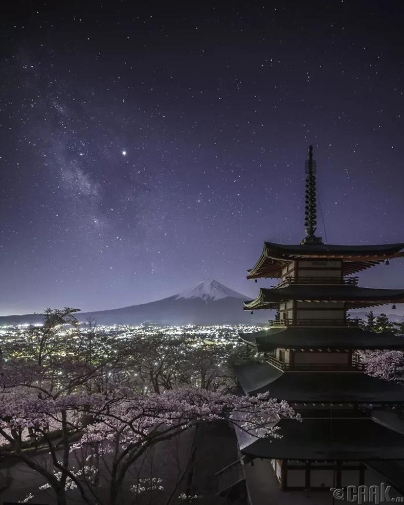 "Chureito Pagoda" уулын орой дээрээс харагдах сүүн зам, Юүкихито Оно (Yukihito Ono), Хот төрөл