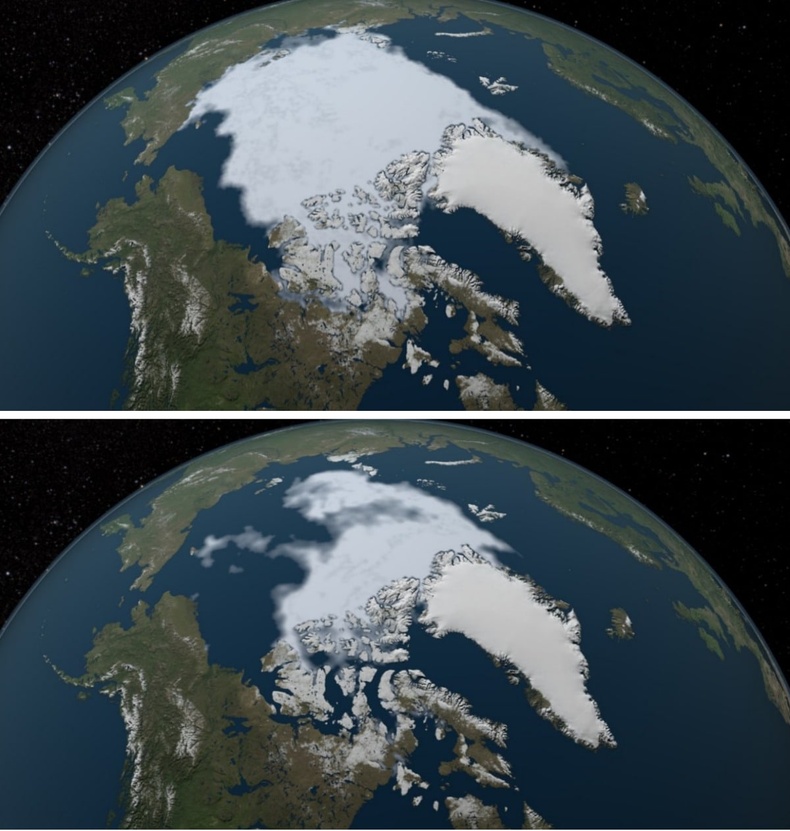 Арктикийн далайн мөсөн бүрхүүл 1984-2012 он