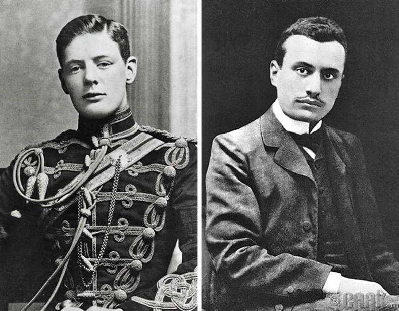Залуу өрсөлдөгчид: 24 настай Винстон Черчилл (Winston Churchill), 35 настай Бенито Муссолини (Benito Mussolini) нар