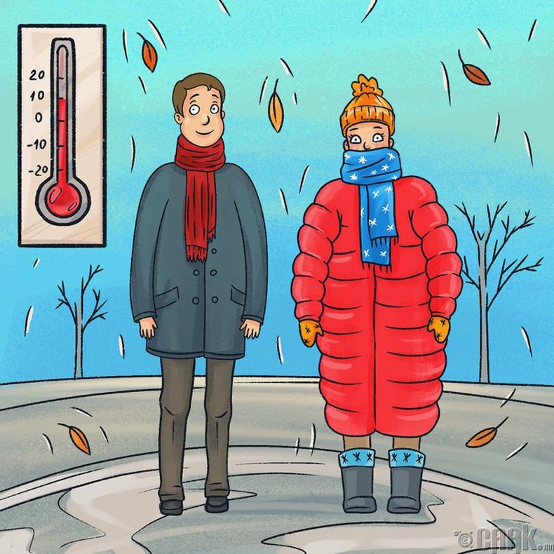 Почему женщины постоянно мерзнут. Холод на улице. Холод иллюстрация. Картина холодно. Замерз рисунок.