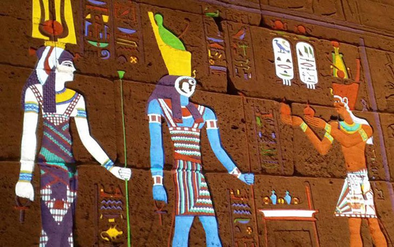 Эртний Египетийн ханын зургууд анхандаа ийм өнгөтэй байжээ