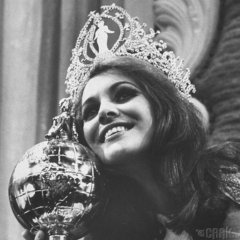 "Miss Universe-1968"-ын ялагч: Бразилын гоо бүсгүй Марта Васконцелос, 20 настай, 172 см өндөр.