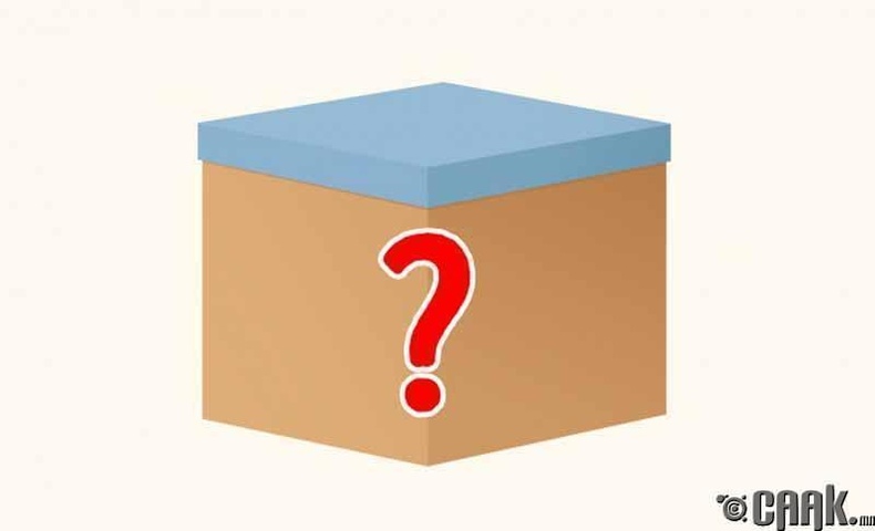 Таны урд хайрцаг байна. Та тэр хайрцаг дотор юу байгаа гэж төсөөлж байна вэ?