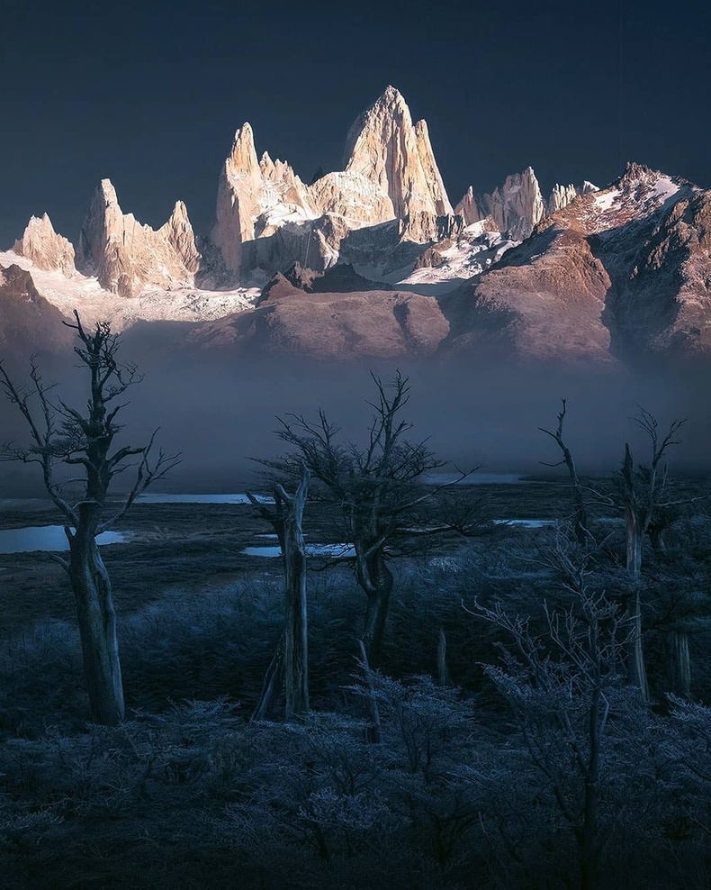 Аргентин, Чилийн хил дээр орших Фиц Рой уул