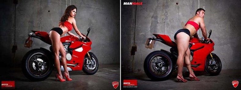 Ducati мотоциклын өвөрмөц реклам