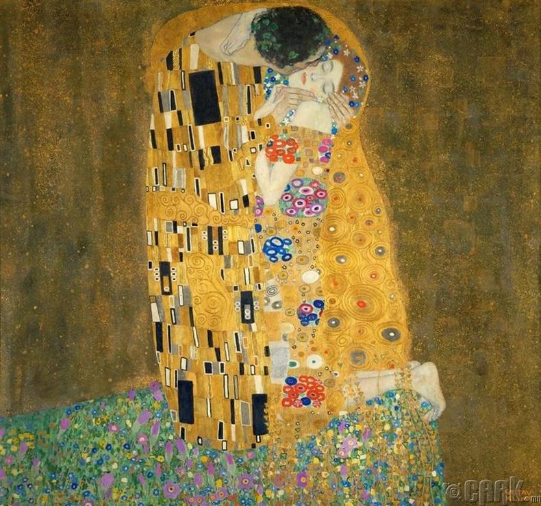 Густав Климт “Үнсэлт”