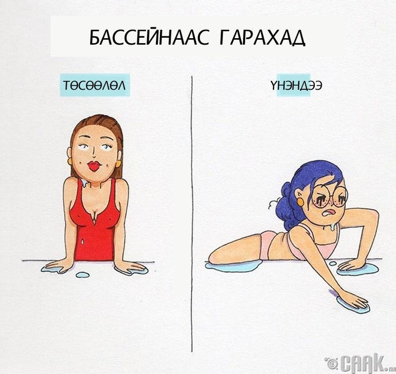 Бассейнаас гарахдаа