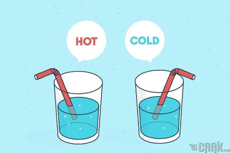 Ихэнх хүмүүс халуун болон хүйтэн усны ялгааг гоожиж байхад нь олдог