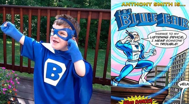 Marvel компани дүлий хүүд сэтгэлийн дэм өгөхийн тулд Blue ear хэмээх дүлий супербаатар бүтээжээ