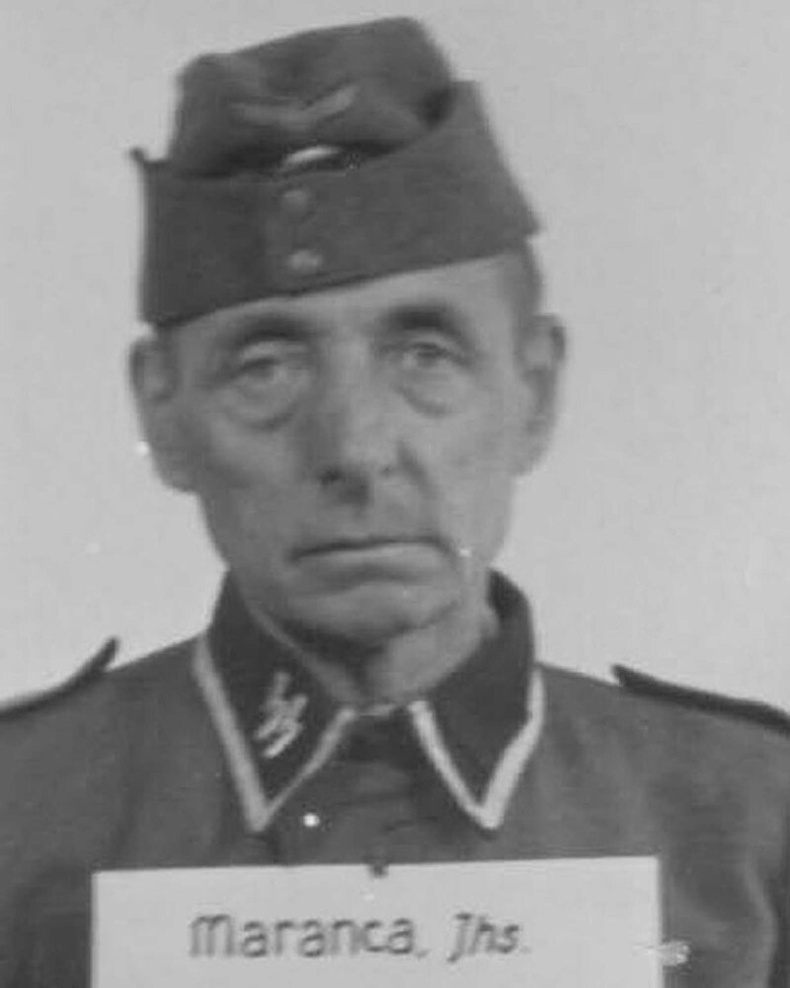 Йоханнес Маранка, Дэлхийн 1-р дайны ахмад дайчин, төмрийн дархан мэргэжилтэй. 1944 онд SS-д элсэж, Шарфюрер цолтой болсон.