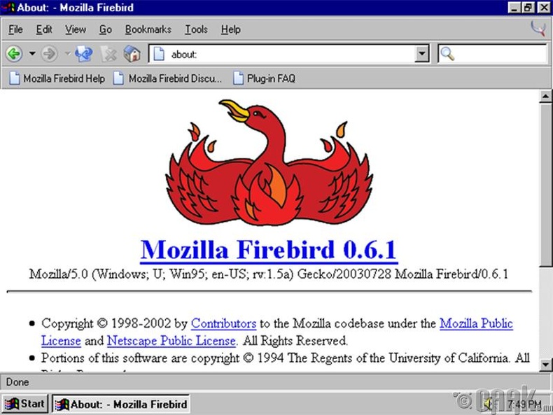 "Firebird" - "Firefox"