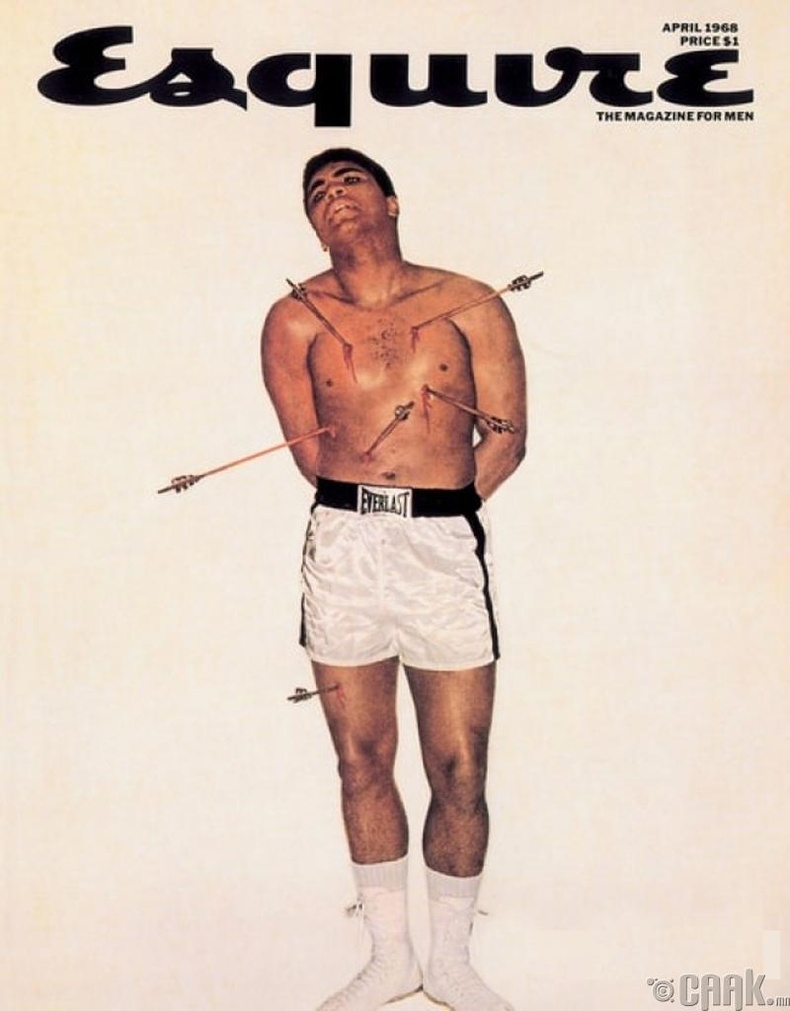 26 настай боксчин Мухаммед Али (Muhammad Ali), 1968 онд "Esquire" сэтгүүлийн нүүрэнд