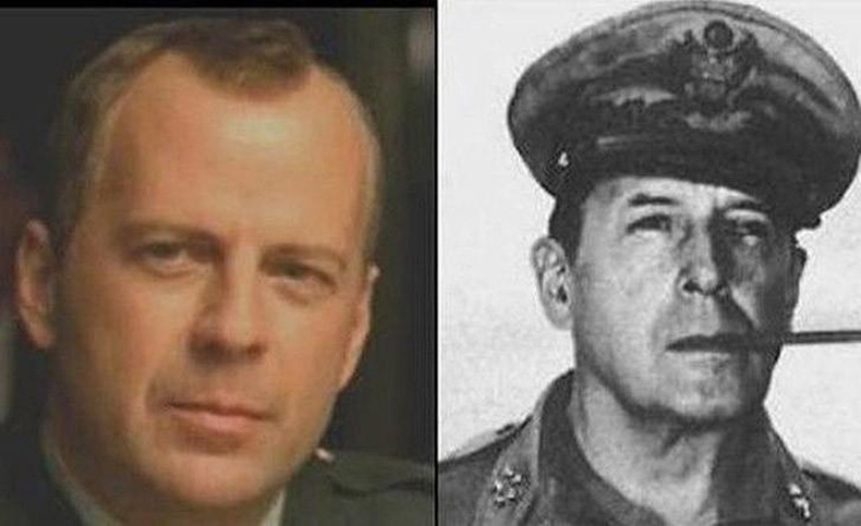 Брюс Уиллис, генерал Дуглас МакАртур (Bruce Willis and General Douglas MacArthur)