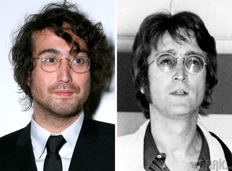 Шон Леннон (Sean Lennon) болон дуучин Жон Леннон (John Lennon)