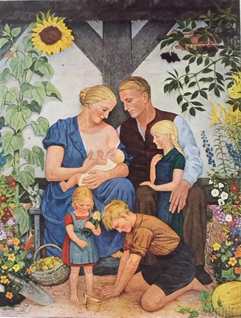 "Ари гэр бүл" - Нацист Герман, 1938 он