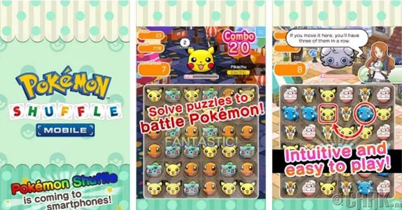 Шилдэг олон улсын апп: “Pokemon Shuffle Mobile”