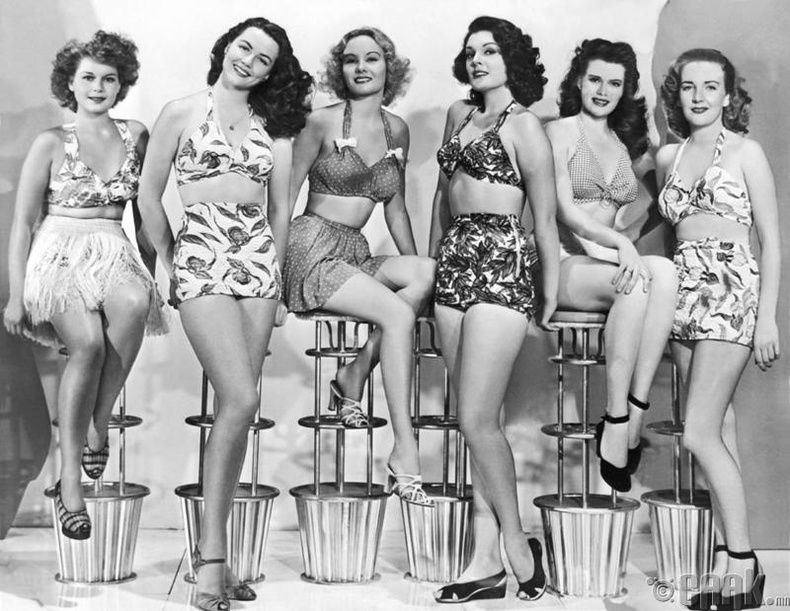 50-аад онд бикини өргөн хэрэглээнд нэвтэрчээ