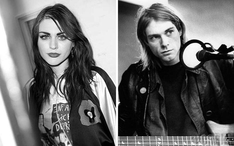 Фрэнсис Бин (Frances Bean) болон дуучин Курт Кобейн (Kurt Cobain)