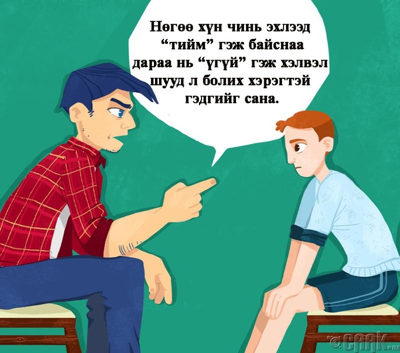 Бэлгийн хүчирхийллийн талаар зааж өгөөрэй