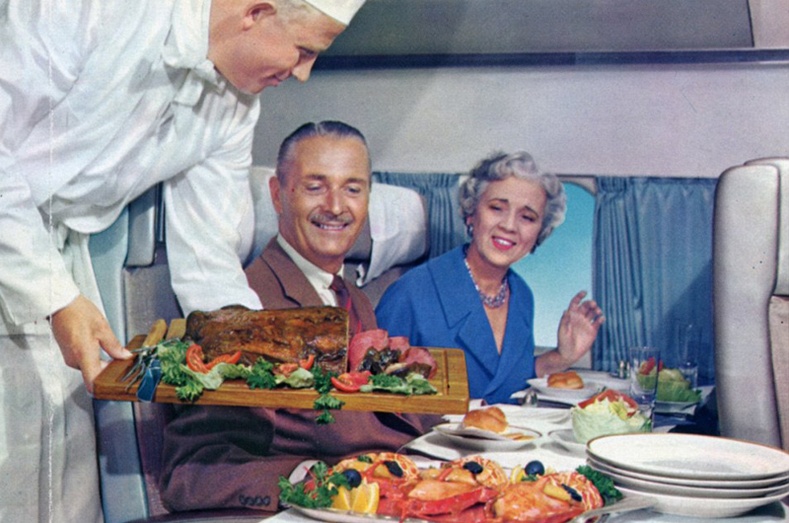 1960-аад онд онгоцонд ямар хоол өгдөг байсан бэ?