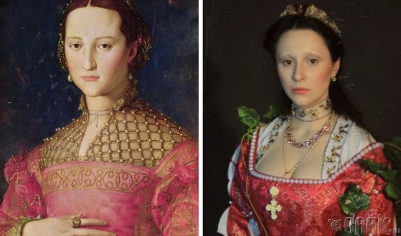 Аньоло Бронзино (Agnolo Bronzino) "Элеонора Толедо"