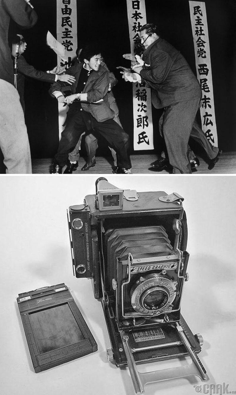 "Токио дахь аллага", Ясуси Нагао, 1960 он. "Speed Graphic" камер