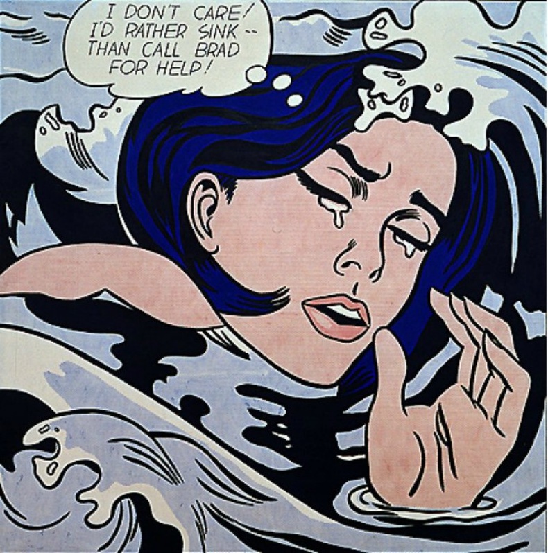 "Drowning Girl", Рой Лихтенштейн