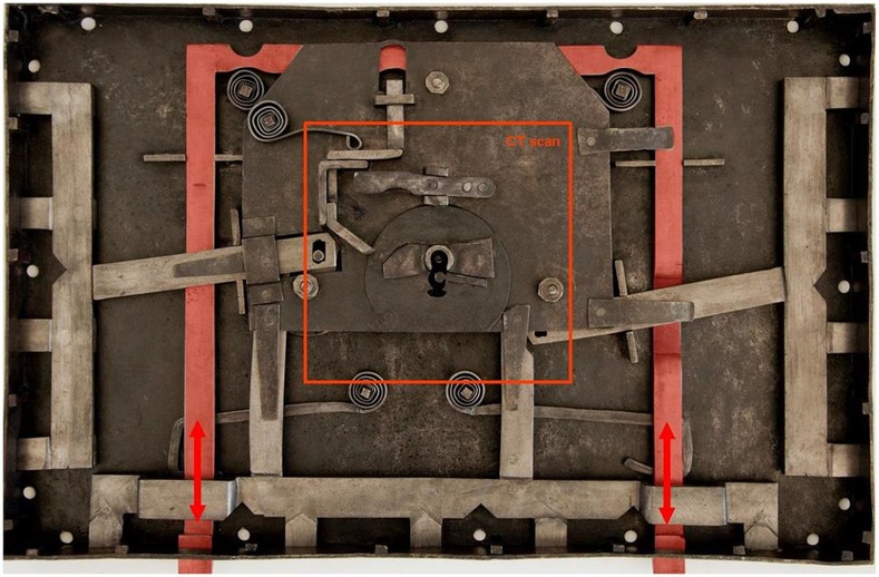 Олон зуун жилийн настай түлхүүр нь алга болсон хайрцгийг рентген зураглалын технологиор онгойлгожээ