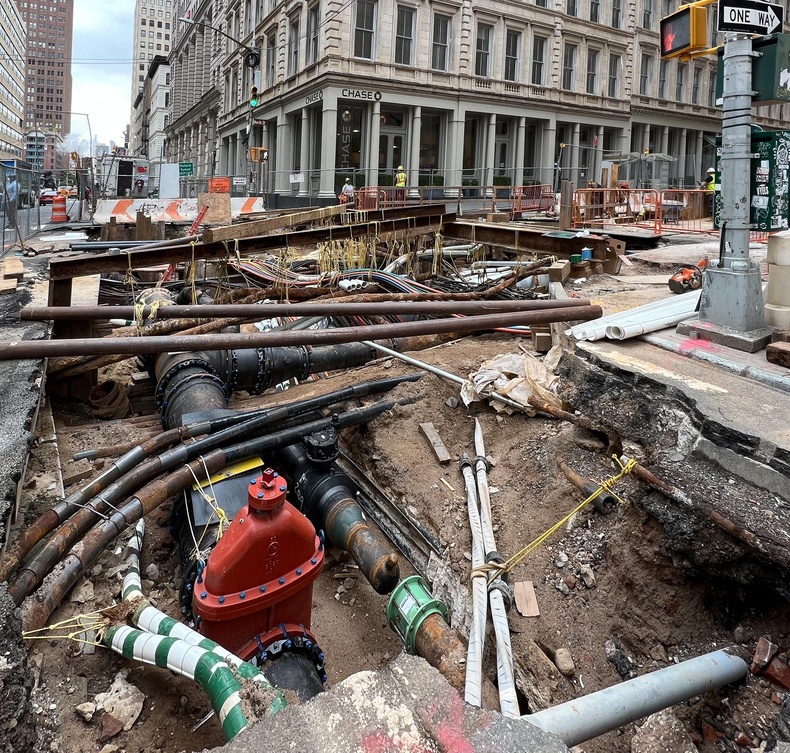 Нью-Йорк хотын газар доорх шугам, хоолойн систем