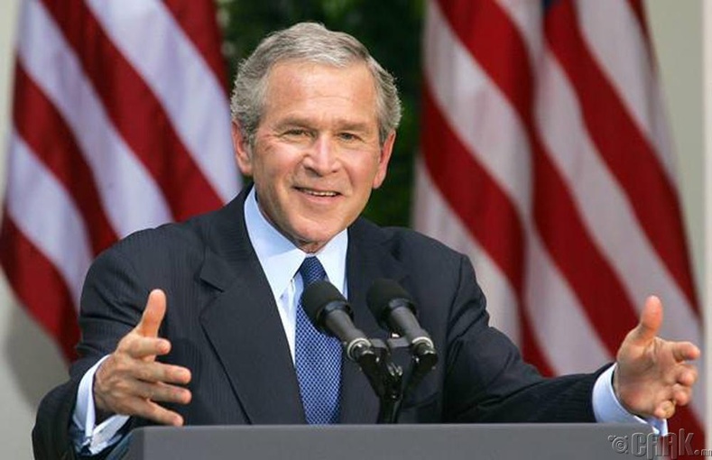 Жорж Буш – 681,434 км2 газар нутгийг эзэлсэн