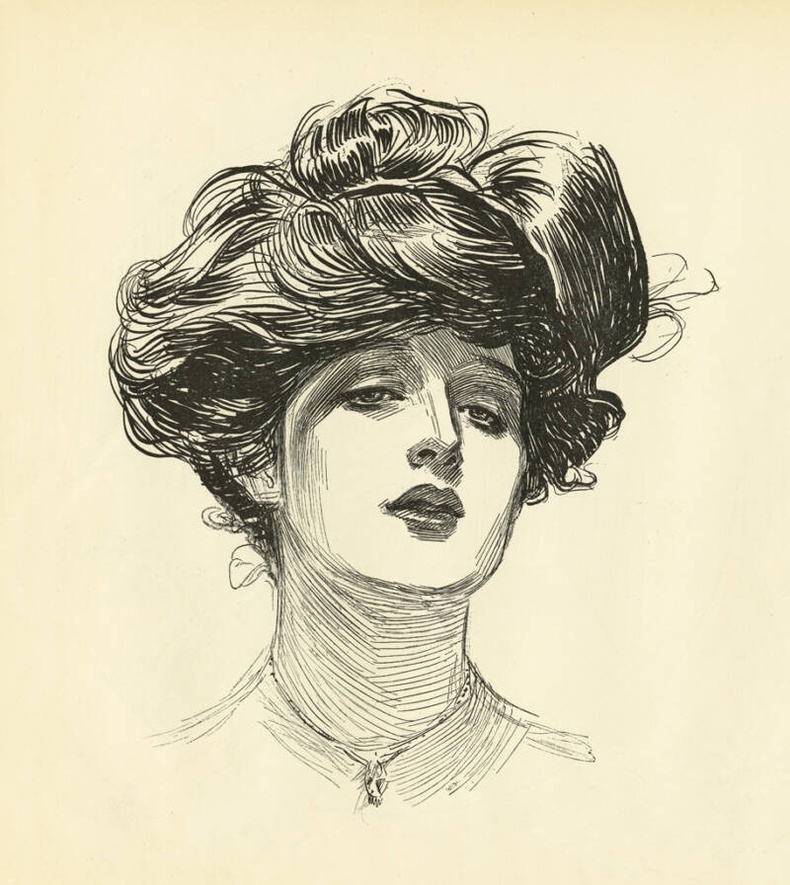 1900-аад оны эхэн үед америк бүсгүйчүүдийн загварын чиг хандлага болсон "Гибсоны охид"