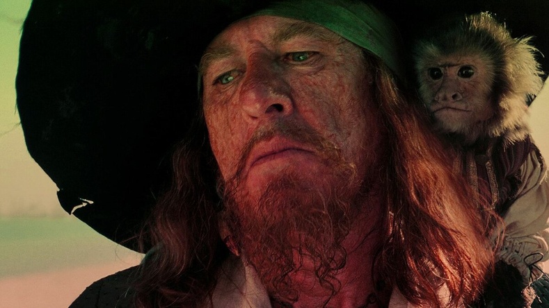 "Карибын тэнгисийн дээрэмчид" киноны Хектор Барбосса - Жүжигчин Жеффри Раш (Geoffrey Rush)