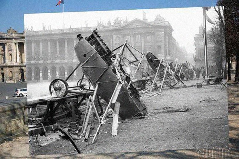 Парис хотын Конкордын талбай дээрх германы онгоцнуудын сэг (1918)