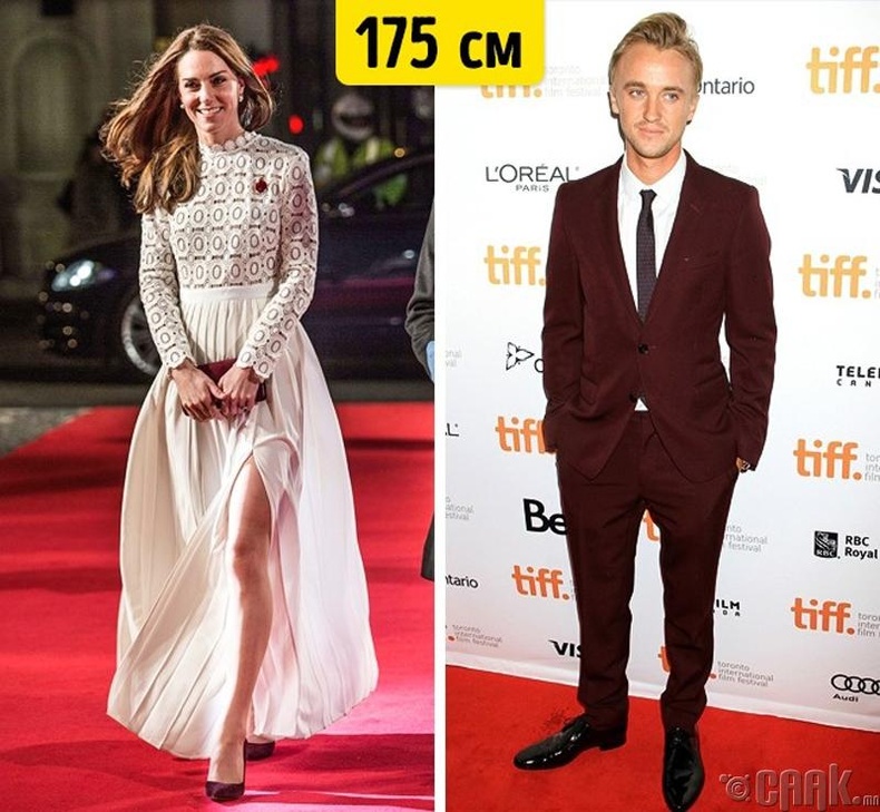 Английн гүнж Кейт Миддлтон (Kate Middleton) болон Жүжигчин Том Фелтон (Tom Felton)