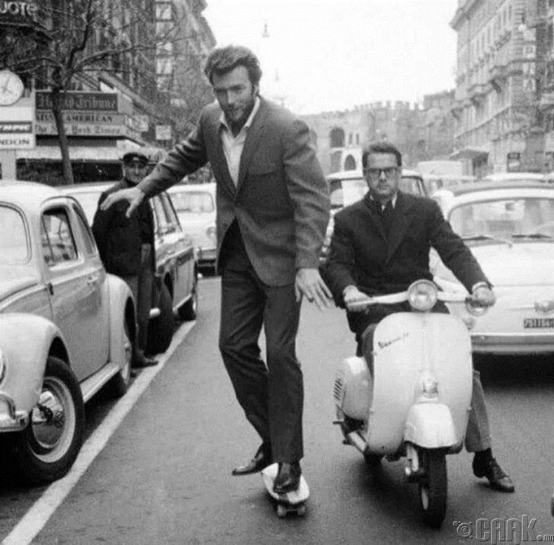 Клинт Иствүүд, Ромд скэйт унаж буй нь, 1964. /Clint Eastwood/