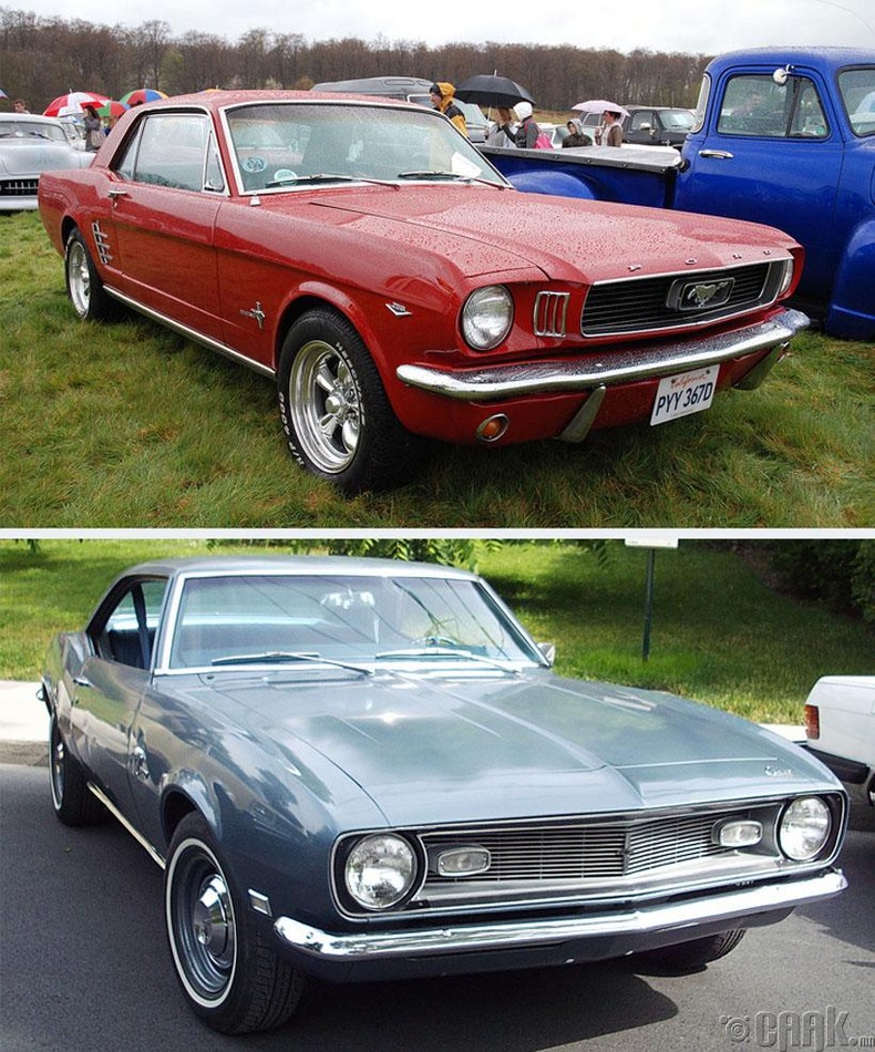"Chevrolet Camaro" болон "Ford Mustang"