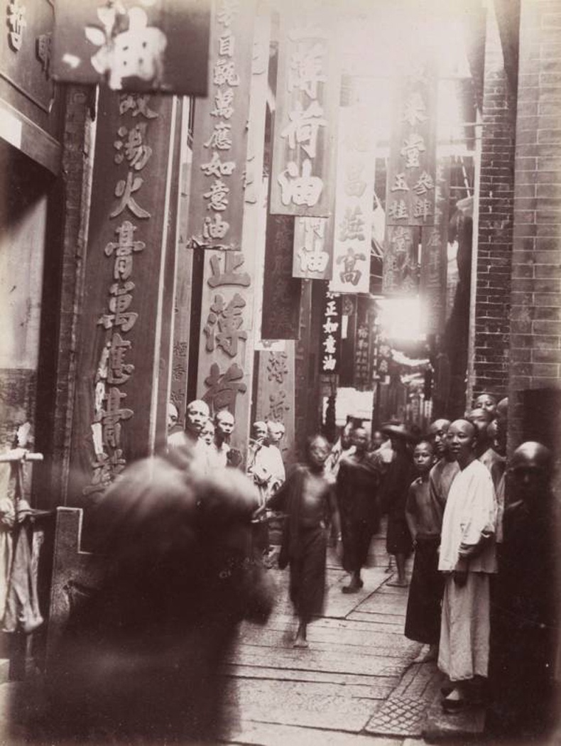 Худалдааны гудамж - Гуанжоу, Гуандун. 1880 он.