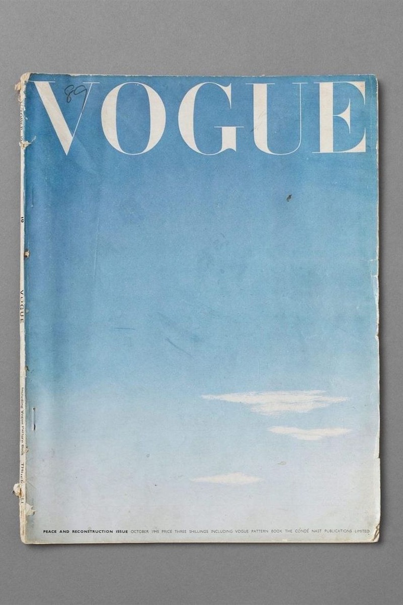 Дэлхийн II дайны дууссаны дараах Vogue сэтгүүлийн нүүр зураг, 1945 оны 10-р сарын дугаар