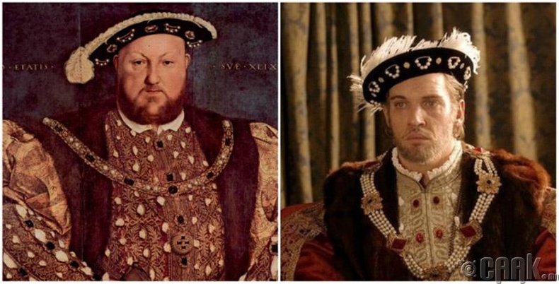 VIII Хенри хаан, "The Tudors" цувралд жүжигчин Рис Мэйрс (Rhys Meyers)