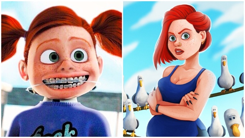 Хүүхэлдэйн киноны баатрууд өсч том болвол ямар харагдах байсан бэ?