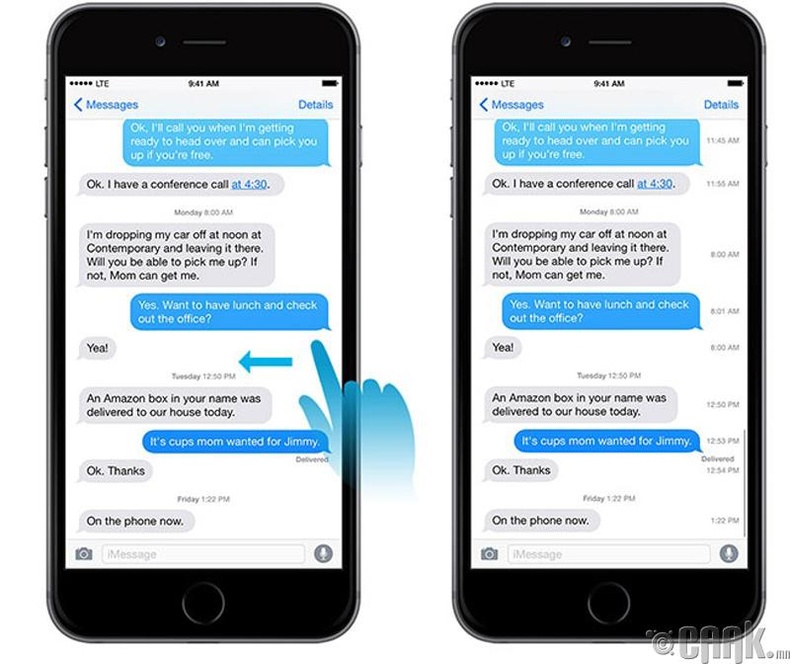 "iMessage"-ийн илгээсэн хугацааг тодорхой болгох